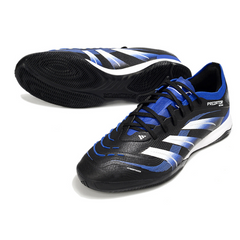 Scarpa da calcio da interno Adidas Predator 25 Elite nera, blu e bianca IC
