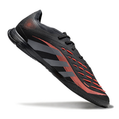 Scarpa da calcio Adidas Predator 25 Elite nera e rossa da interno IC