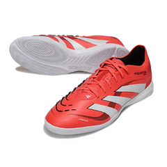 Scarpa da calcio da interno Adidas Predator 25 Elite Pure Victory Pack nera e bianca