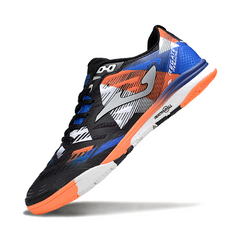 Bota de fútbol sala Joma Regate Rebound negra, naranja, azul y gris