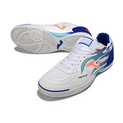 Scarpa da calcio indoor Joma Top Flex 24 bianca e blu IC