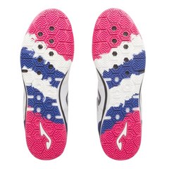 Bota de fútbol sala Joma Top Flex Rebound IC blanco, azul y rosa