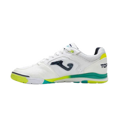 Bota de fútbol sala Joma Top Flex Rebound IC blanco, verde y amarillo