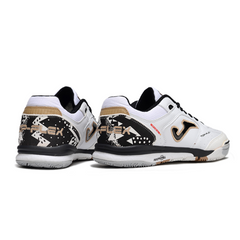 Scarpa da calcio indoor Joma Top Flex Rebound bianca e nera