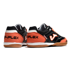 Bota de fútbol sala Joma Top Flex 24 IC negra y naranja