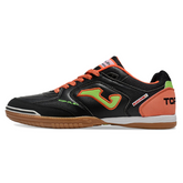 Scarpa da calcio indoor Joma Top Flex 24 nera e arancione IC