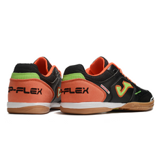 Bota de fútbol sala Joma Top Flex 24 IC negra y naranja