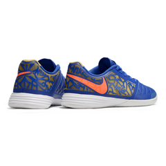 Scarpa da calcio Nike Lunar Gato II blu e oro Indoor IC