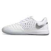 Scarpa da calcio Nike Lunar Gato II Indoor IC bianca e grigia