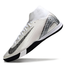 Scarpa da calcio Nike Mercurial Superfly 10 Elite bianca e nera da interno IC