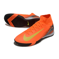 Scarpa da calcio Nike Mercurial Superfly 10 Elite arancione e gialla da interno IC