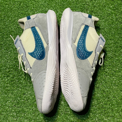 Chuteira Futsal Nike Streetgato IC Blanco, Azul e Cinza Tamanho 42