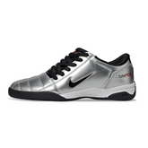Scarpa da calcio Nike Total 90 III argento e nero da interno IC