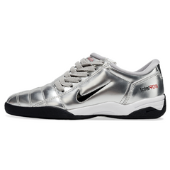 Nike Total 90 III Silver and Red Indoor IC Football Boot