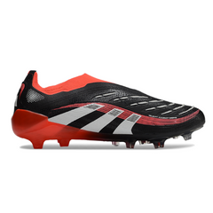 Scarpa da calcio per bambini Adidas Predator 25 Elite Laceless Green and Black Firm Ground FG