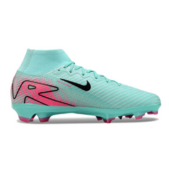 Scarpa da calcio per bambini Nike Air Zoom Mercurial Superfly 10 Elite Light Blue e Pink Firm Ground FG