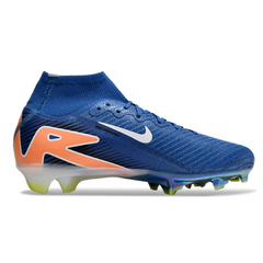 Scarpa da calcio per bambini Nike Air Zoom Mercurial Superfly 10 Elite blu e arancione per terreni compatti FG