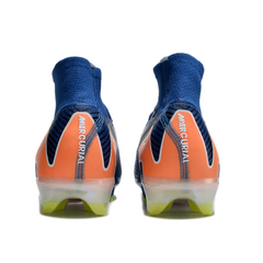 Scarpa da calcio per bambini Nike Air Zoom Mercurial Superfly 10 Elite blu e arancione per terreni compatti FG