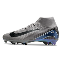 Scarpa da calcio per bambini Nike Air Zoom Mercurial Superfly 10 Elite, grigia e nera, per terreni compatti FG