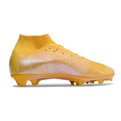 Botas de fútbol Nike Air Zoom Mercurial Superfly 10 Elite Gold Firm Ground FG para niños