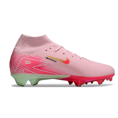 Botas de fútbol Nike Air Zoom Mercurial Superfly 10 Elite para niños, color rosa claro, para terreno firme FG