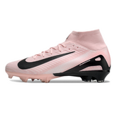 Botas de fútbol Nike Air Zoom Mercurial Superfly 10 Elite Rosa y Negro para niños, para terreno firme (FG).