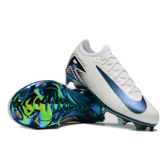 Scarpa da calcio per bambini Nike Air Zoom Mercurial Vapor 16 Elite bianca e verde per terreni compatti FG