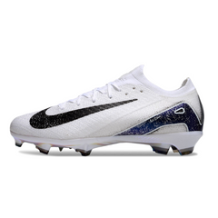 Scarpa da calcio Nike Air Zoom Mercurial Vapor 16 Elite bianca e nera per terreni compatti FG