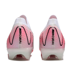 Scarpa da calcio Nike Air Zoom Mercurial Vapor 16 Elite bianca e rosa per terreni compatti FG