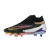 Chuteira Infantil Campo Nike Phantom GX Elite DF FG Preta e Colorida - VENI Futebol