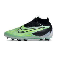Chuteira Infantil Campo Nike Phantom GX Elite DF FG Verde e Preta - VENI Futebol