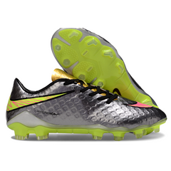 Botas de fútbol Nike Phantom Hypervenom Elite Silver Firm Ground FG para niños