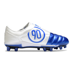 Nike Total 90 III Kids Blue and White Firm Ground FG Football Boot
