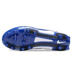 Nike Total 90 III Kids Blue and White Firm Ground FG Football Boot