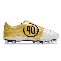 Nike Total 90 III Kids White and Gold Firm Ground FG Football Boot