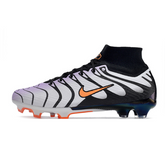 Chuteira Infantil Campo Nike Zoom Mercurial Superfly 9 Elite FG Cinza e Preta - VENI Futebol