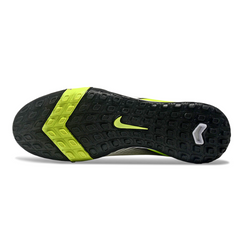 Scarpa da calcio Nike Zoom Mercurial Superfly 10 Elite per bambini, bianca, verde e nera, per terreni duri