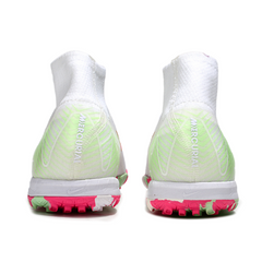 Scarpa da calcio Nike Zoom Mercurial Superfly 10 Elite per bambini, bianca, rosa e verde, per terreni duri
