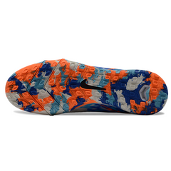 Nike Zoom Mercurial Superfly 10 Elite Kids White Blue and Orange Turf TF Football Boot