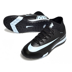 Scarpa da calcio per bambini Nike Zoom Mercurial Superfly 10 Elite Turf TF nera e blu chiaro