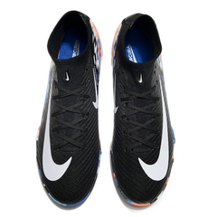 Scarpa da calcio per bambini Nike Zoom Mercurial Superfly 10 Elite Turf TF nera bianca e blu