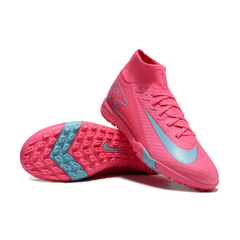 Scarpa da calcio per bambini Nike Zoom Mercurial Superfly 10 Elite Turf TF rosa e blu