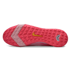 Botas de fútbol Nike Zoom Mercurial Superfly 10 Elite Turf TF para niños, color rosa y verde