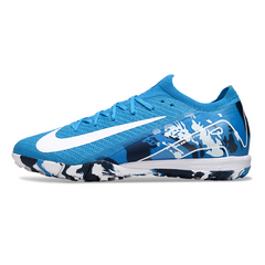 Scarpa da calcio Nike Zoom Mercurial Vapor 16 Elite per bambini blu e bianco Turf TF