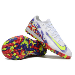 Nike Zoom Mercurial Vapor 16 Elite Kids Turf TF Football Boot White Purple and Red