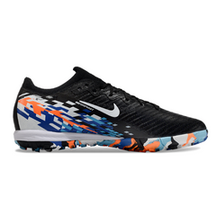 Botas de fútbol Nike Zoom Mercurial Vapor 16 Elite para niños, color negro, azul y naranja, modelo Turf TF