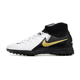 Chuteira Infantil Society Nike Phantom Luna 2 Elite TF Branca e Preta - VENI Futebol