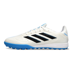 Botas de fútbol Adidas Copa Pure III League Turf TF blancas y azules