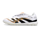 Adidas Predator 25 Elite Tongue White Black and Gold Turf TF Football Boot