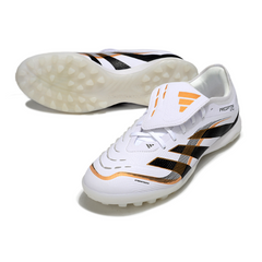 Adidas Predator 25 Elite Tongue White Black and Gold Turf TF Football Boot